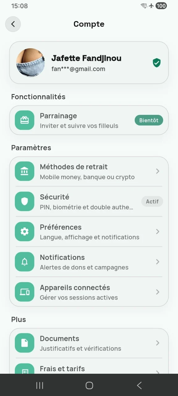 Visuel de la mise à jour Nous avons atteint les 50%