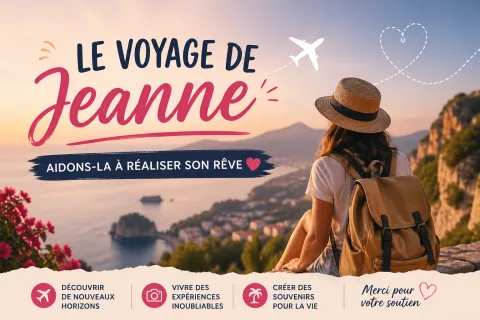 Aidons Jeanne à réaliser son rêve de voyage